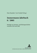 Cover: Immermann-Jahrbuch 6/2005- - Peter Lang Verlag