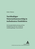 Cover: Nachhaltiger Unternehmenserfolg in turbulenten Umfeldern - Peter Lang Verlag