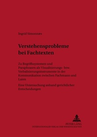 Abbildung von: Verstehensprobleme bei Fachtexten - Peter Lang Verlag