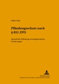 Cover: Pf&auml;ndungsschutz nach &sect; 851 ZPO - Peter Lang Verlag