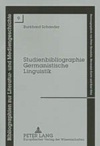 Abbildung von: Studienbibliographie Germanistische Linguistik - Peter Lang Verlag