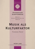Cover: Musik als Kulturfaktor - Peter Lang Verlag