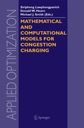 Cover: Mathematical and Computational Models for Congestion Charging - Birkhauser Boston Inc