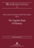 Cover: The Cognitive Basis of Polysemy - Peter Lang Verlag