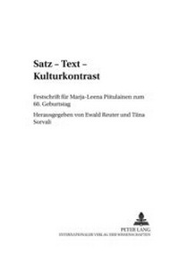 Abbildung von: Satz - Text - Kulturkontrast - Peter Lang Verlag