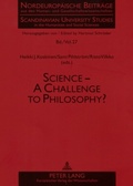 Cover: Science - A Challenge to Philosophy? - Peter Lang Verlag