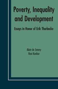 Enlarge image Cover: Poverty, Inequality and Development - Springer