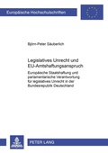 Bild: Legislatives Unrecht und EU-Amtshaftungsanspruch - Peter Lang Verlag