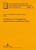 Cover: Probleme und Perspektiven sprechwissenschaftlicher Arbeit - Peter Lang Verlag