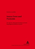 Cover: Innere Form und Poetizit&auml;t - Peter Lang Verlag