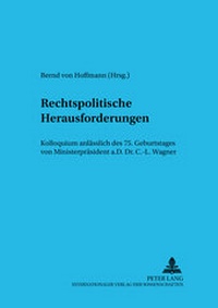 Abbildung von: Rechtspolitische Herausforderungen - Peter Lang Verlag