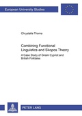 Cover: Combining Functional Linguistics and Skopos Theory - Peter Lang Verlag