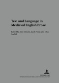 Cover: Text and Language in Medieval English Prose - Peter Lang Verlag