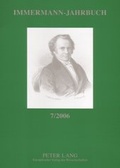 Cover: Immermann-Jahrbuch 7/2006 - Peter Lang Verlag