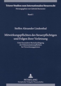 Abbildung von: Mitwirkungspflichten des Steuerpflichtigen und Folgen ihrer Verletzung - Peter Lang Verlag