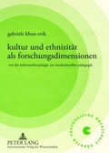 Cover: Kultur und Ethnizit&auml;t als Forschungsdimensionen - Peter Lang Verlag