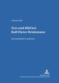 Cover: Text und Bild bei Rolf Dieter Brinkmann - Peter Lang Verlag