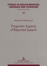 Abbildung von: Pragmatic Aspects of Reported Speech - Peter Lang Verlag
