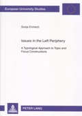 Cover: Issues in the Left Periphery - Peter Lang Verlag