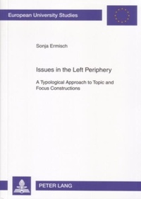 Enlarge image Cover: Issues in the Left Periphery - Peter Lang Verlag