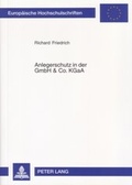 Cover: Anlegerschutz in der GmbH & Co. KGaA - Peter Lang Verlag