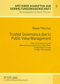 Cover: Trusted Governance due to Public Value Management - Peter Lang Verlag