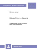 Cover: &laquo;Nobody knows ... Alagoana&raquo; - Peter Lang Verlag