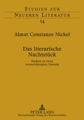 Cover: Das literarische Nachtstueck - Peter Lang Verlag