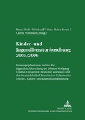 Cover: Kinder- und Jugendliteraturforschung 2005/2006 - Peter Lang Verlag