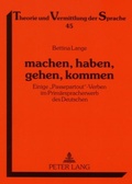 Cover: machen, haben, gehen, kommen - Peter Lang Verlag