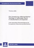 Cover: Die Umsetzung v&ouml;lkerrechtlicher Vertr&auml;ge in nationales Recht in Deutschland und Spanien - Peter Lang Verlag