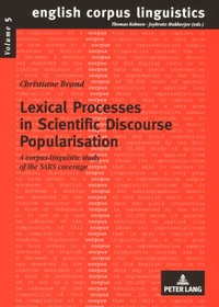 Abbildung von: Lexical Processes in Scientific Discourse Popularisation - Peter Lang Verlag