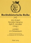 Cover: Juristen im Ostseeraum - Peter Lang Verlag