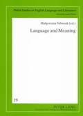 Cover: Language and Meaning - Peter Lang Verlag