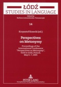 Cover: Perspectives on Metonymy - Peter Lang Verlag
