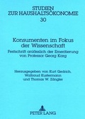 Cover: Konsumenten im Fokus der Wissenschaft - Peter Lang Verlag