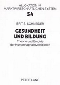 Abbildung von: Gesundheit und Bildung - Peter Lang Verlag