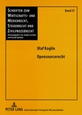 Cover: Opensourcerecht - Peter Lang Verlag