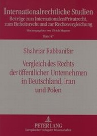 Abbildung von: Vergleich des Rechts der öffentlichen Unternehmen in Deutschland, Iran und Polen - Peter Lang Verlag