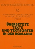 Cover: &Uuml;bersetzte Texte und Textsorten in der Romania - Peter Lang Verlag