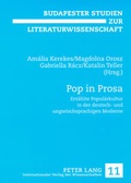 Cover: Pop in Prosa - Peter Lang Verlag