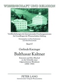 Cover: Balthasar Kaltner - Peter Lang Verlag