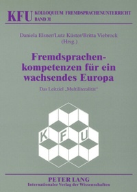 Abbildung von: Fremdsprachenkompetenzen für ein wachsendes Europa - Peter Lang Verlag