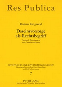 Abbildung von: Daseinsvorsorge als Rechtsbegriff - Peter Lang Verlag