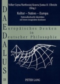 Cover: Kultur - Nation - Europa - Peter Lang Verlag