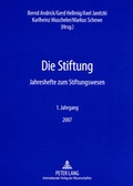 Cover: Die Stiftung - Peter Lang Verlag