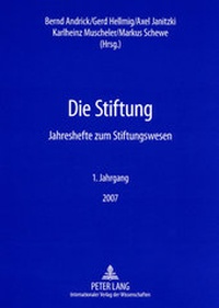 Enlarge image Cover: Die Stiftung - Peter Lang Verlag