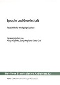 Cover: Sprache und Gesellschaft - Peter Lang Verlag