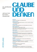 Cover: Glaube und Denken - Peter Lang Verlag