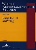 Cover: Jesaja 40,1-11 als Prolog - Peter Lang Verlag